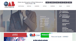 Desktop Screenshot of oabpf.com.br