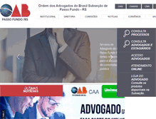 Tablet Screenshot of oabpf.com.br